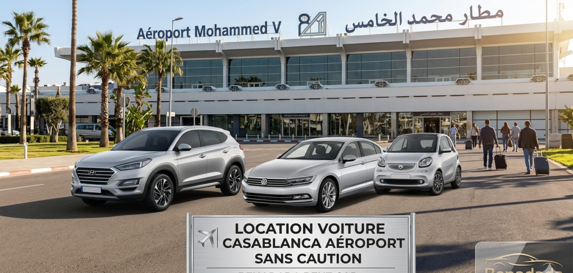 location voiture casablanca aeroport sans caution benadada